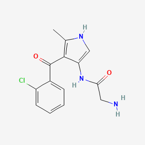 N-[4-(2-Chlorobenzoyl)-5-methyl-1H-pyrrol-3-yl]glycinamide