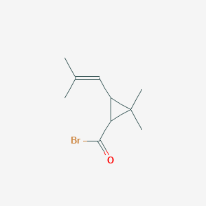 2,2-Dimethyl-3-(2-methylprop-1-en-1-yl)cyclopropane-1-carbonyl bromide