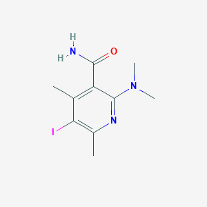 2-(Dimethylamino)-5-iodo-4,6-dimethylpyridine-3-carboxamide