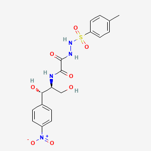 Semioxamazide, 5-(beta-hydroxy-alpha-(hydroxymethyl)-p-nitrophenethyl)-1-(p-tolylsulfonyl)-, L-(+)-threo-