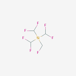 Tris(difluoromethyl)(fluoromethyl)silane