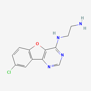 molecular formula C12H11ClN4O B1460588 N-(2-Aminoethyl)-N-(8-chloro[1]benzofuro[3,2-d]pyrimidin-4-yl)amine CAS No. 2197055-02-8