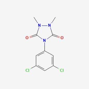 molecular formula C10H9Cl2N3O2 B14605898 4-(3,5-Dichlorophenyl)-1,2-dimethyl-1,2,4-triazolidine-3,5-dione CAS No. 60357-24-6