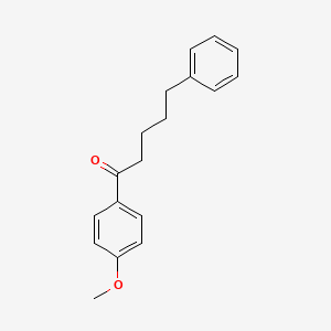 molecular formula C18H20O2 B14605904 1-(4-Methoxyphenyl)-5-phenylpentan-1-one CAS No. 61022-41-1