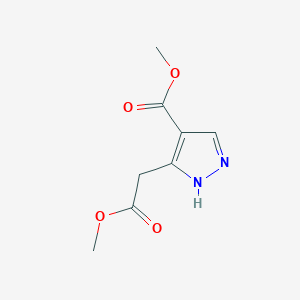 methyl 5-(2-methoxy-2-oxoethyl)-1H-pyrazole-4-carboxylate