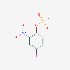 molecular formula C7H6FNO5S B1460591 4-Fluoro-2-nitrophenyl methanesulfonate CAS No. 2010955-38-9
