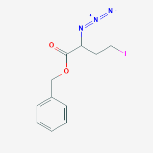 molecular formula C11H12IN3O2 B14605958 Benzyl 2-azido-4-iodobutanoate CAS No. 58611-73-7