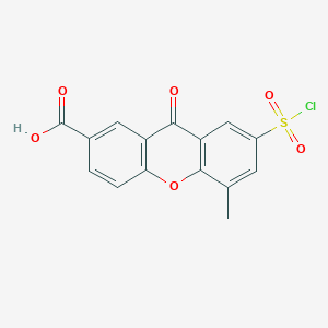 7-(Chlorosulfonyl)-5-methyl-9-oxo-9H-xanthene-2-carboxylic acid