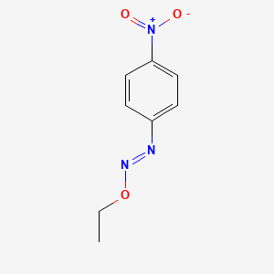 molecular formula C8H9N3O3 B14605962 (E)-1-Ethoxy-2-(4-nitrophenyl)diazene CAS No. 58692-48-1