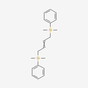 molecular formula C20H28Si2 B14605969 (But-2-ene-1,4-diyl)bis[dimethyl(phenyl)silane] CAS No. 60404-57-1