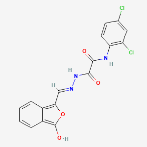 N-(2,4-dichlorophenyl)-2-oxo-2-(2-{[3-oxo-2-benzofuran-1(3H)-yliden]methyl}hydrazino)acetamide