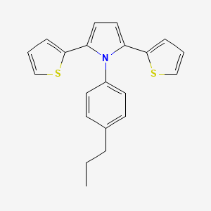 molecular formula C21H19NS2 B1460605 1-(4-Propylphenyl)-2,5-di(2-thienyl)-1H-pyrrole CAS No. 499793-84-9