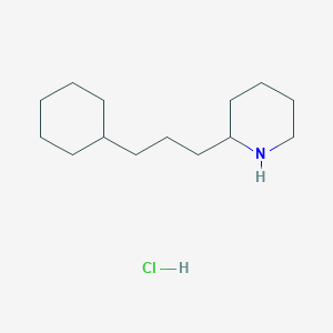 molecular formula C14H28ClN B14606052 2-(3-Cyclohexylpropyl)piperidine;hydrochloride CAS No. 60601-65-2