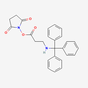 2,5-Pyrrolidinedione, 1-[1-oxo-3-[(triphenylmethyl)amino]propoxy]-