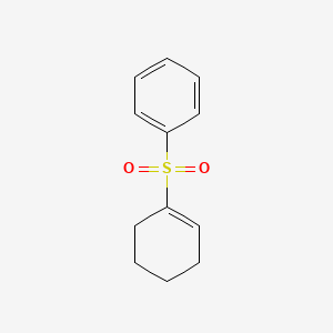 molecular formula C12H14O2S B14606088 Benzene, (1-cyclohexen-1-ylsulfonyl)- CAS No. 59059-70-0