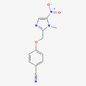 4-[(1-Methyl-5-nitro-1H-imidazol-2-yl)methoxy]benzonitrile