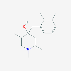 4-[(2,3-Dimethylphenyl)methyl]-1,2,5-trimethylpiperidin-4-ol