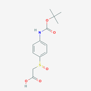 {4-[(tert-Butoxycarbonyl)amino]benzene-1-sulfinyl}acetic acid