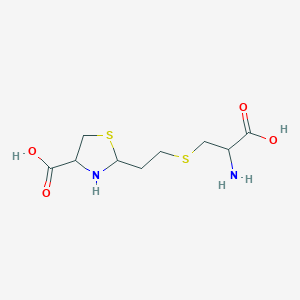 2-{2-[(2-Amino-2-carboxyethyl)sulfanyl]ethyl}-1,3-thiazolidine-4-carboxylic acid