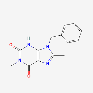 9-benzyl-1,8-dimethyl-3,9-dihydro-1H-purine-2,6-dione