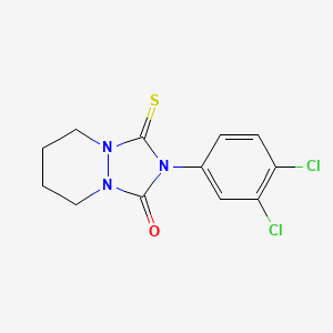 1H-(1,2,4)Triazolo(1,2-a)pyridazin-1-one, 2-(3,4-dichlorophenyl)hexahydro-3-thioxo-