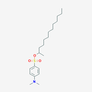 molecular formula C21H37NO3S B14606256 Tridecan-2-yl 4-(dimethylamino)benzene-1-sulfonate CAS No. 61165-58-0