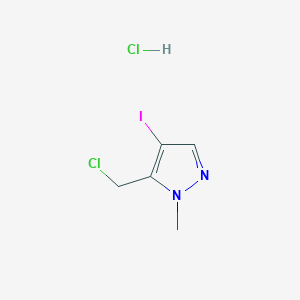 5-(chloromethyl)-4-iodo-1-methyl-1H-pyrazole hydrochloride