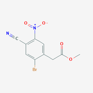 Methyl 2-bromo-4-cyano-5-nitrophenylacetate