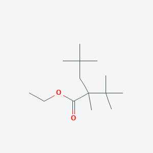 molecular formula C14H28O2 B14606293 Ethyl 2-tert-butyl-2,4,4-trimethylpentanoate CAS No. 60302-34-3