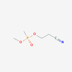 molecular formula C5H10NO3P B14606295 2-Cyanoethyl methyl methylphosphonate CAS No. 58264-08-7