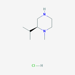 molecular formula C8H19ClN2 B1460630 (2S)-1-methyl-2-(propan-2-yl)piperazine hydrochloride CAS No. 2059912-12-6