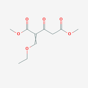 molecular formula C10H14O6 B14606306 Dimethyl 2-(ethoxymethylidene)-3-oxopentanedioate CAS No. 61043-19-4