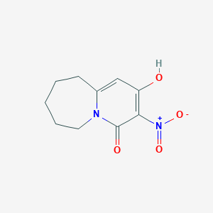 2-Hydroxy-3-nitro-7,8,9,10-tetrahydropyrido[1,2-a]azepin-4(6H)-one