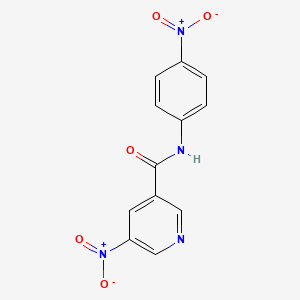 5-Nitro-N-(4-nitrophenyl)pyridine-3-carboxamide