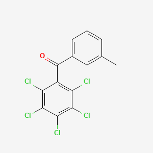 molecular formula C14H7Cl5O B14606330 (3-Methylphenyl)(pentachlorophenyl)methanone CAS No. 60921-33-7