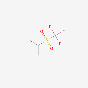 molecular formula C4H7F3O2S B14606337 2-(Trifluoromethanesulfonyl)propane CAS No. 57964-42-8