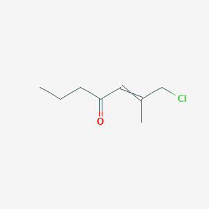 molecular formula C8H13ClO B14606350 1-Chloro-2-methylhept-2-en-4-one CAS No. 61170-88-5