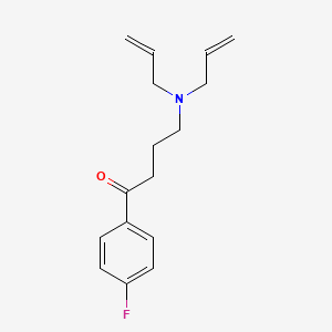 molecular formula C16H20FNO B14606372 4-(Diallylamino)-4'-fluorobutyrophenone CAS No. 59921-73-2