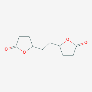 molecular formula C10H14O4 B14606378 5,5'-(Ethane-1,2-diyl)di(oxolan-2-one) CAS No. 58936-17-7