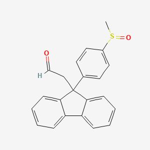 {9-[4-(Methanesulfinyl)phenyl]-9H-fluoren-9-yl}acetaldehyde