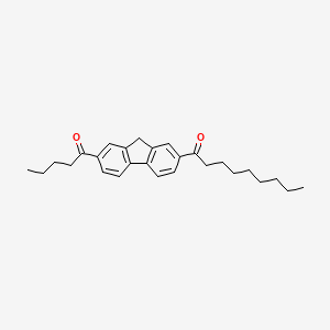 1-Nonanone, 1-[7-(1-oxopentyl)-9H-fluoren-2-yl]-