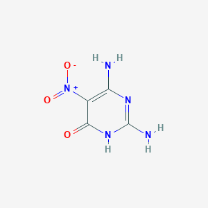 molecular formula C4H5N5O3 B1460640 2,6-diamino-5-nitropyrimidin-4(3H)-one CAS No. 3346-23-4