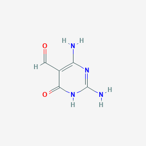 molecular formula C5H6N4O2 B1460641 2,4-Diamino-6-hydroxypyrimidine-5-carbaldehyde CAS No. 88075-70-1