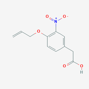 molecular formula C11H11NO5 B14606425 {3-Nitro-4-[(prop-2-en-1-yl)oxy]phenyl}acetic acid CAS No. 59346-87-1