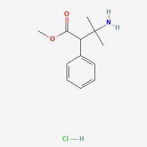 Methyl 3-amino-3-methyl-2-phenylbutanoate hydrochloride