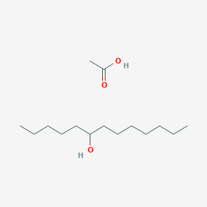 molecular formula C15H32O3 B14606455 Acetic acid;tridecan-6-ol CAS No. 60826-27-9