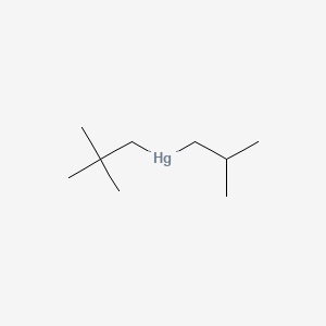 molecular formula C9H20Hg B14606462 Mercury, (2,2-dimethylpropyl)(2-methylpropyl)- CAS No. 59643-45-7