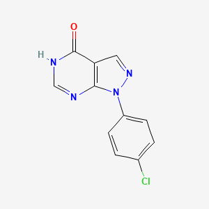 molecular formula C11H7ClN4O B1460647 1-(4-chlorophenyl)-1H-pyrazolo[3,4-d]pyrimidin-4-ol CAS No. 5334-29-2