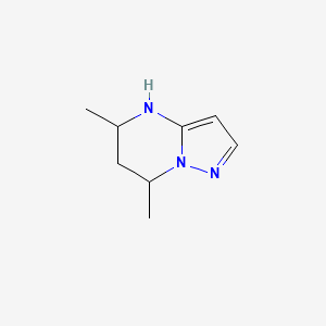 molecular formula C8H13N3 B1460650 5,7-二甲基-4,5,6,7-四氢吡唑并[1,5-a]嘧啶 CAS No. 929971-57-3