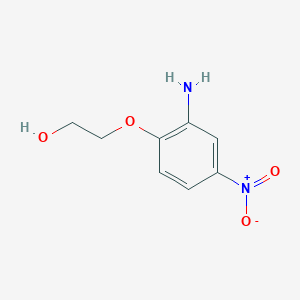 molecular formula C8H10N2O4 B14606519 2-(2-Amino-4-nitrophenoxy)ethan-1-ol CAS No. 59820-37-0